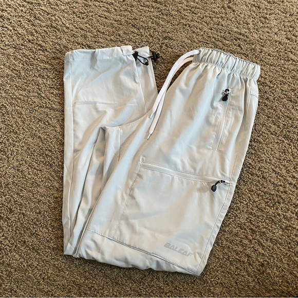 BALEAF Pants Gray Cinch with Pockets XS Travel Hike Lounge Workout - Picture 12 of 12